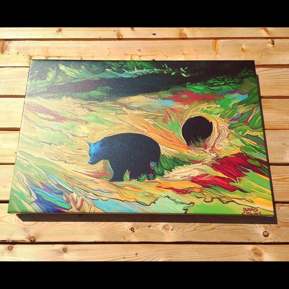“Bear Season” 24x16” giclée canvas print - Picture 1 of 2